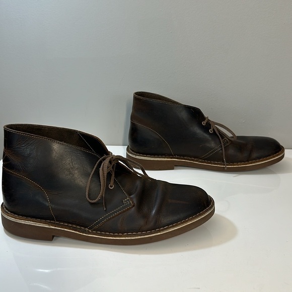 Clarks Bushacre 2 Brown Beeswax Leather Chukka Desert Ankle Boots Size 11.5 main image 11